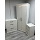 Destiny 3 Piece Bedroom Set Light Grey Gloss